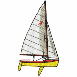 Boats Embroidery Design 10 Boats Embroidery Design 10